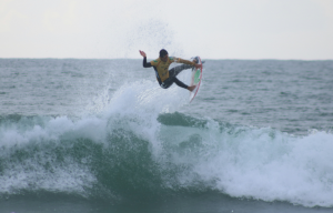 surfing in peniche, portugal