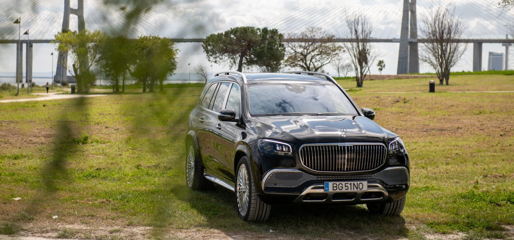 maybach from a luxury private fleet in a green scenario