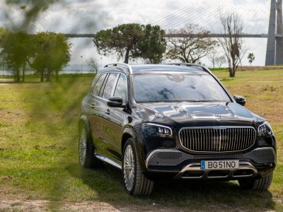 Maybach maybach from a luxury private fleet in a green scenario