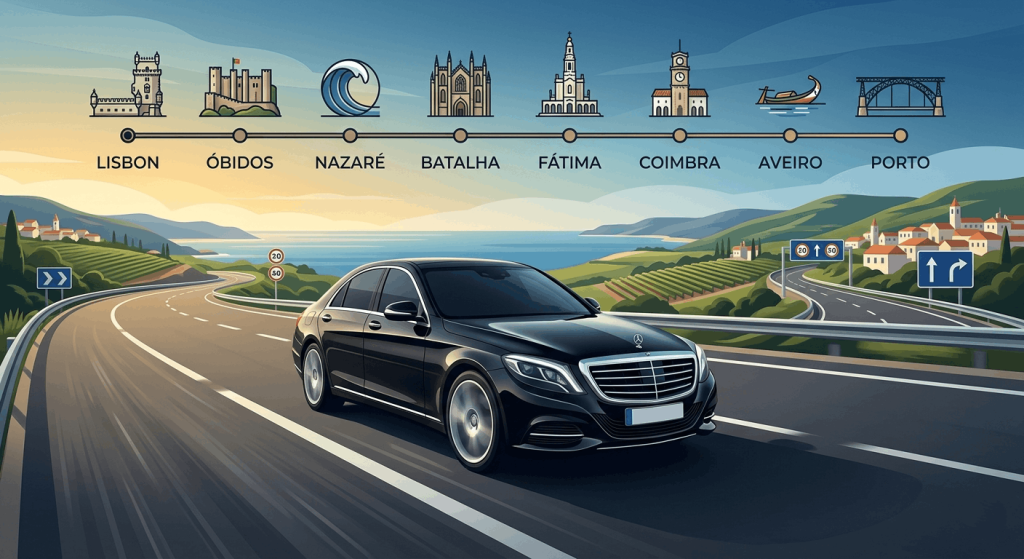 private driver lisboa porto multiple stops