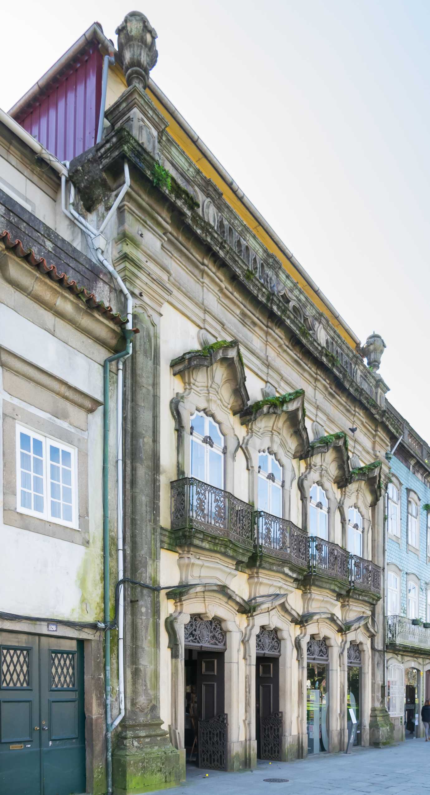 Casa Rolao, the 18th-century Rococo mansion in Braga that houses Livraria Centesima Pagina bookshop