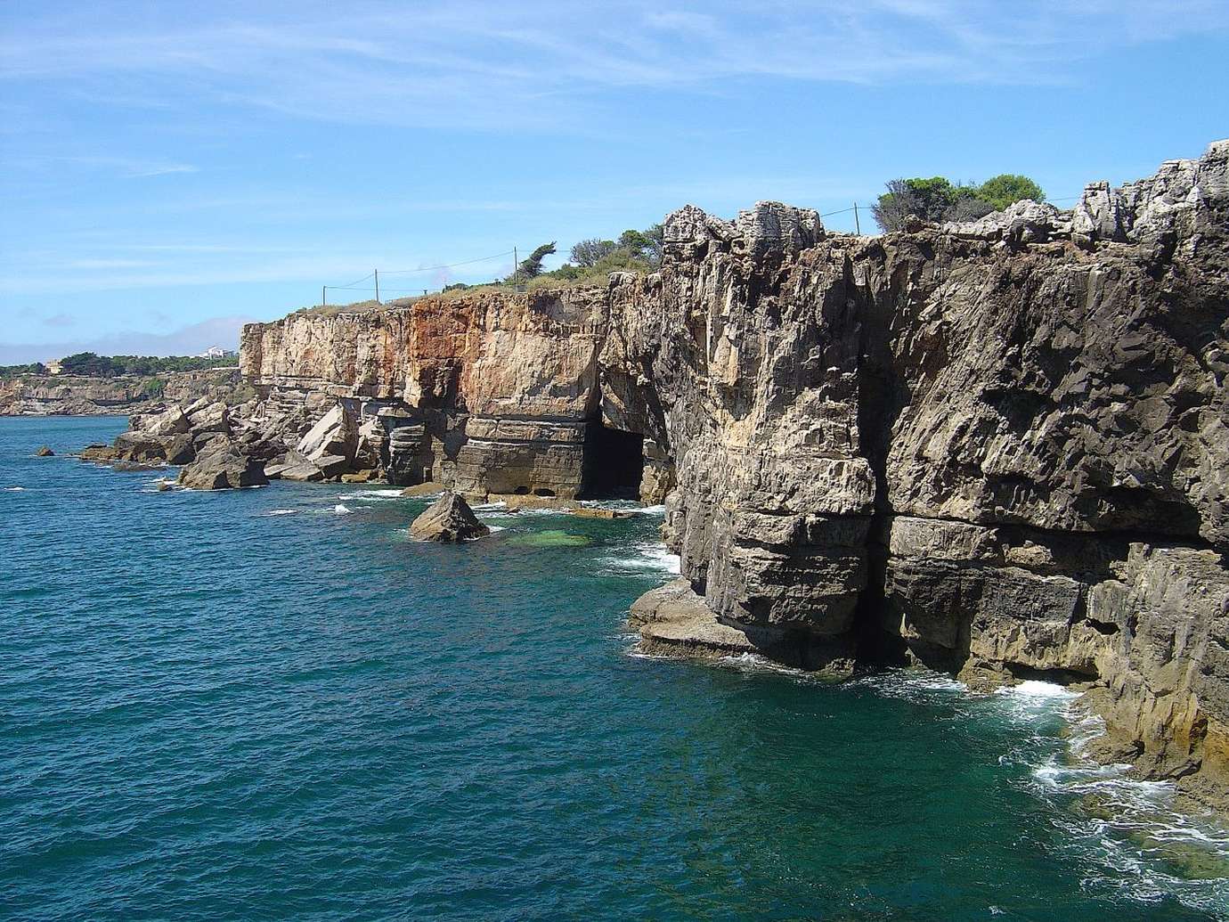 Boca do Inferno sea chasm and cliffs near Cascais, Portugal